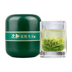 WenXin Tea 文新 绿茶小绿罐信阳毛尖特级50g2024年明前罐装新茶上市