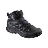 SALOMON 萨洛蒙 徒步系列 X Ultra 3 Wide Mid Gtx 男子徒步鞋 401293 黑色 40 3/2