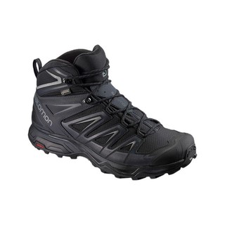 SALOMON 萨洛蒙 徒步系列 X Ultra 3 Wide Mid Gtx 男子徒步鞋 401293 黑色 44