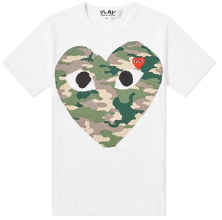 COMME des GARÇONS 川保久玲 迷彩心形 T恤 Comme Des Garcons