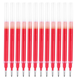 BAOKE 宝克 PS1920 1.0mm大容量中性笔笔芯子弹头水笔签字笔替芯 红色 12支/盒