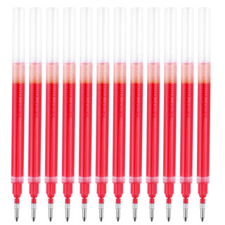 BAOKE 宝克 PS1920 1.0mm大容量中性笔笔芯子弹头水笔签字笔替芯 红色 12支/盒