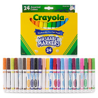 PLUS会员：Crayola 绘儿乐 58-8827 儿童可水洗水彩笔 24色