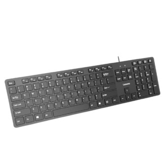Lenovo 联想 X810L 104键 有线薄膜键盘 黑色 无光