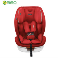 360 守护者 儿童安全座椅 9个月-12岁 冠军红