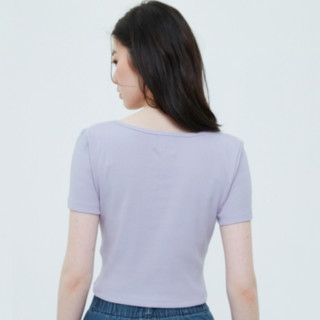 Gap 盖璞 女士圆领短袖T恤 771051 蓝紫色 L
