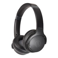 audio-technica 铁三角 ATH-S220BT 耳罩式头戴式动圈蓝牙耳机 黑色