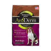 AvoDerm 牛油果 AVODERM/牛油果鸭肉防敏无谷清淡犬狗粮比熊泰迪4磅