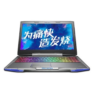 MACHENIKE 机械师 F117-F3K 15.6英寸 游戏本 银色(酷睿i7-7700HQ、GTX 1050Ti 4G、8GB、128GB SSD+1TB HDD、1080P、IPS）