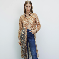 ZARA 04786268942 女士长款衬衫