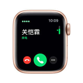 Apple 苹果 Watch Series 5 GPS+蜂窝款 智能手表 40mm 金色铝金属表壳 粉砂色运动型表带 (GPS）