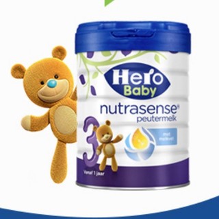 Hero Baby nutrasense系列 白金版幼儿奶粉 荷兰版 3段 700g*3罐