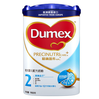 Dumex 多美滋 精确盈养心护+系列 较大婴儿奶粉 国行版 2段 900g