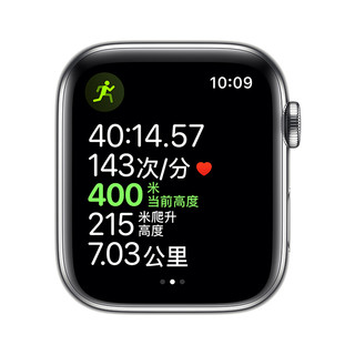 Apple 苹果 Watch Series 5 GPS+蜂窝款 智能手表 44mm 银色不锈钢表壳 银色米兰尼斯表带 (GPS)