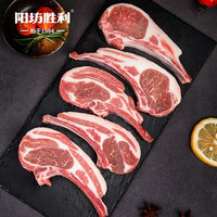 阳坊胜利 羊排480g 国产原切法式羊排 羊肉生鲜烧烤食材儿童羊排