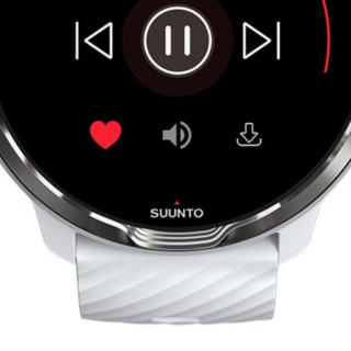 SUUNTO 颂拓 Suunto 7 智能手表 50mm 莓果亮白 不锈钢 白色硅胶表带（北斗、GPS）