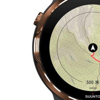 SUUNTO 颂拓 Suunto 7 智能手表 50mm 古铜色 不锈钢 深灰色硅胶表带（北斗、GPS）