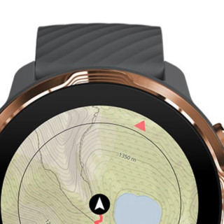 SUUNTO 颂拓 Suunto 7 智能手表 50mm 古铜色 不锈钢 深灰色硅胶表带（北斗、GPS）