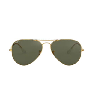 Ray-Ban 雷朋 X JOYSTUDIO 男女款太阳镜 0RB3025 金色镜框绿色镜片 62mm