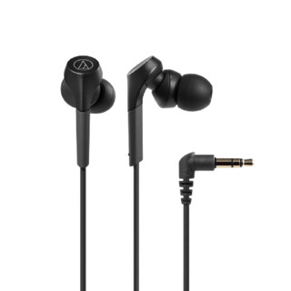 audio-technica 铁三角 CKS550X 入耳式动圈有线耳机 黑色 3.5mm