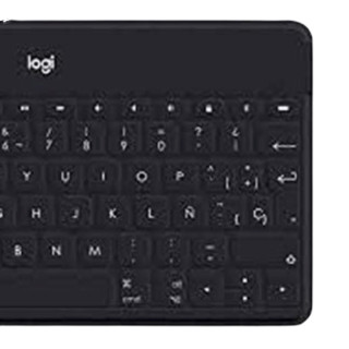 logitech 罗技 ‎KEYS-TO-GO 78键 蓝牙无线薄膜键盘 黑色 无光