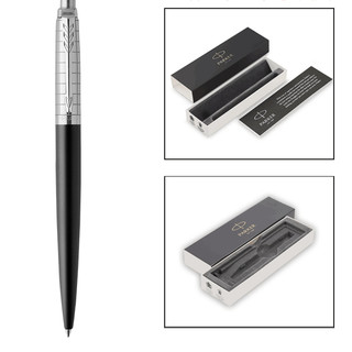 PARKER 派克 Jotter乔特系列 按动签字笔 邦德街黑色网格 0.55mm 单支装