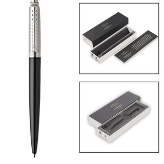 PARKER 派克 Jotter乔特系列 按动签字笔 塔灰斜纹 0.55mm 单支装