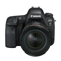 Canon 佳能 EOS 6D Mark II 全画幅 数码单反相机 黑色 EF 24-70mm F4.0 IS USM 变焦镜头 单镜头套机