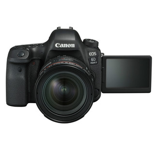 Canon 佳能 EOS 6D Mark II 全画幅 数码单反相机 黑色 EF 24-70mm F4.0 IS USM 变焦镜头 单镜头套机