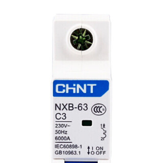 CHNT 正泰 NXB-63-1P-C3 家用空气开关 3A