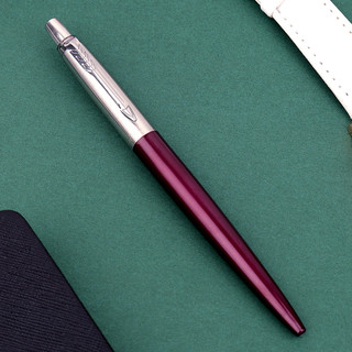PARKER 派克 Jotter乔特系列 按动签字笔 波多贝罗紫白夹 0.55mm 单支装