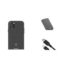 MOMAX 摩米士 IP97 移动电源 深空灰 5000mAh Type-C 10W无线充 12Pro Max磁吸无线充套装