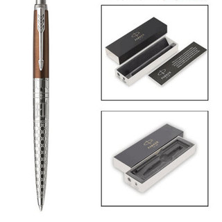 PARKER 派克 Jotter乔特系列 按动签字笔 哥特棕 0.55mm 单支装