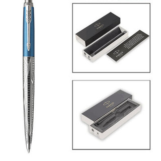 PARKER 派克 Jotter乔特系列 按动签字笔 摩登蓝 0.55mm 单支装