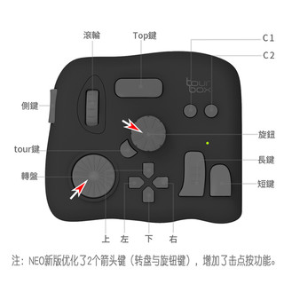 tourbox 美工PS修图专用键盘调色设计师达芬奇剪辑神器自定义辅助