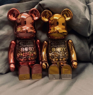 维格列艺术 积木熊 BEARBRICK 收藏款8只秋千款100% 潮流家居装饰玩偶摆件