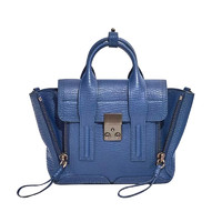 3.1 Phillip Lim PASHLI MINI SATCHEL系列 女士牛皮手提单肩包 AC00-0226SKC 钴蓝色