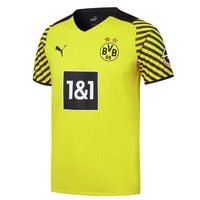 PUMA 彪马 BVB HOME AUTHENTIC 男子足球球衣 759034-01 电子黄/黑色 S