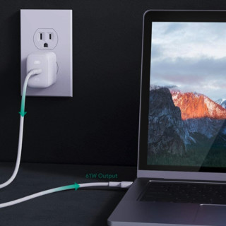 AUKEY 傲基科技 PA-B2 氮化镓GaN快充充电器 USB-C 61W 白色