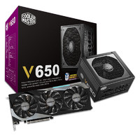 COOLER MASTER 酷冷至尊 V650 金牌（90%）全模组ATX电脑电源 650W +技嘉 魔鹰 RTX 3060 Ti GAMING OC PRO 8G 显卡 电源套装