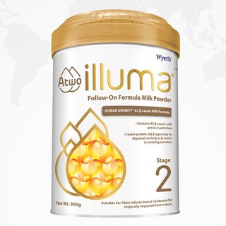 illuma 启赋 A2蛋白系列 较大婴儿奶粉 港版 2段 900g*4罐