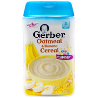 Gerber 嘉宝 米粉 美版 2段 香蕉燕麦味 227g