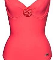 ATLANTIC BEACH 女式连体泳衣收腹泳衣 红色 40
