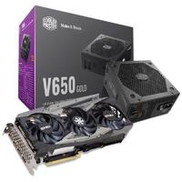 COOLER MASTER 酷冷至尊 V650 GOLD 金牌（90%）全模组ATX电源 650W +映众 RTX 3060 冰龙超级版 显卡 12GB 电源套装