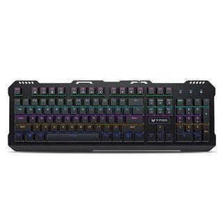 RAPOO 雷柏 V560 104键 有线机械键盘 黑色 雷柏青轴 RGB