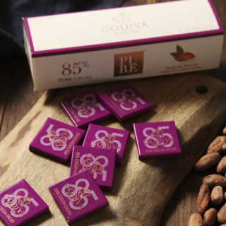 GODIVA 歌帝梵 PURE 85%浓醇黑巧克力 21片 100g*2盒