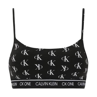 Calvin Klein 卡尔文·克莱 女士无钢圈文胸 QF5727AD 黑色花纹 S