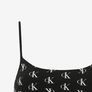 Calvin Klein 卡尔文·克莱 女士无钢圈文胸 QF5727AD 黑色花纹 S