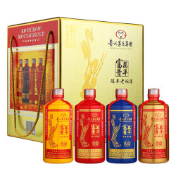 茅台 贵州茅台集团富贵万年v35陈年老坛酒52度浓香型白酒500ml*4礼盒