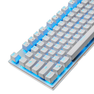 MOTOSPEED 摩豹 GK89 104键 2.4G双模无线机械键盘 白色 高特茶轴 单光